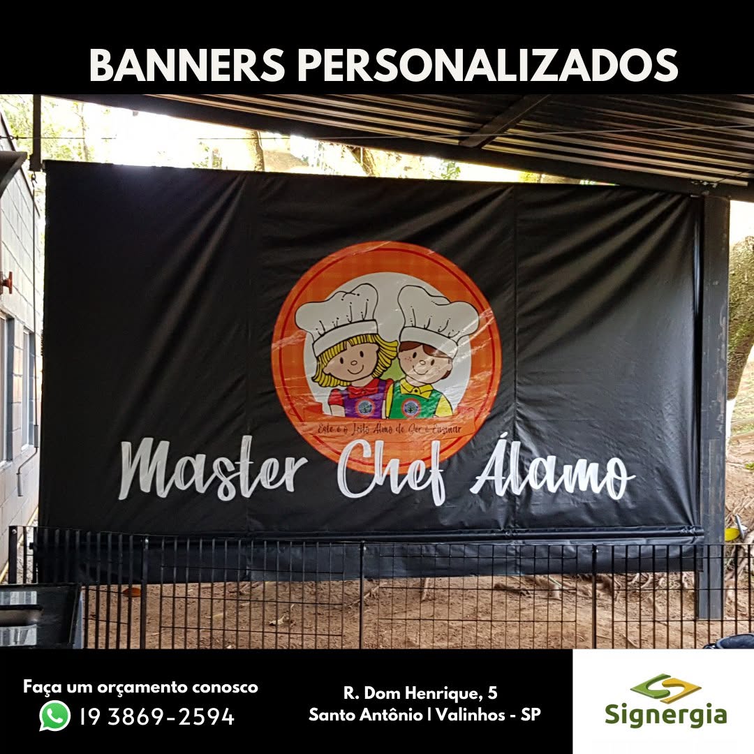 Banner personalizado de grande formato